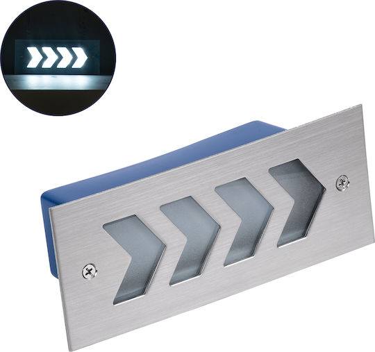 GloboStar Wandmontierte Außenbeleuchtung Deckenleuchte LED IP67 6W mit Kaltweiß Licht 17x7x5.5cm