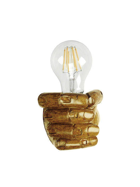 GloboStar Fist Modern Lamp Wall with Socket E27 Brown 10x15x10cm