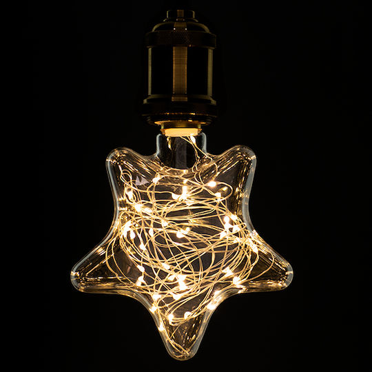 GloboStar Edison Retro Λάμπα LED 2W 180mm για Ντουί E27 Θερμό Λευκό 160lm