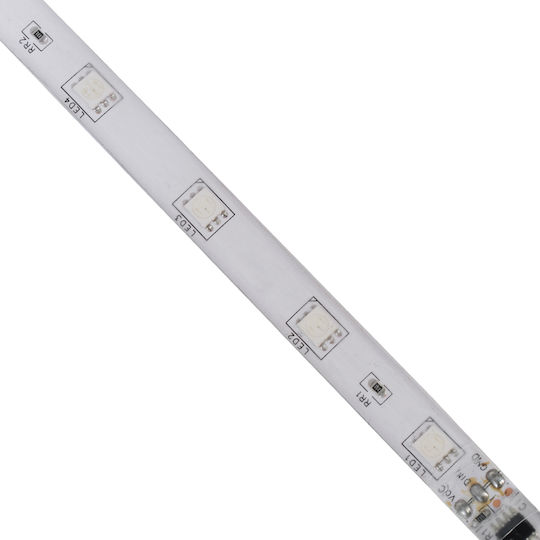 GloboStar Wasserdicht LED-Streifen 12V Rot Licht 5m Typ SMD5050 mit Netzteil