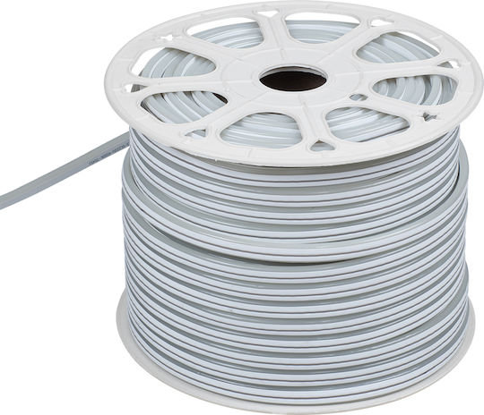 GloboStar Waterproof LED Strip Double-Sided 24V Cold White Light 1m Neon Flex