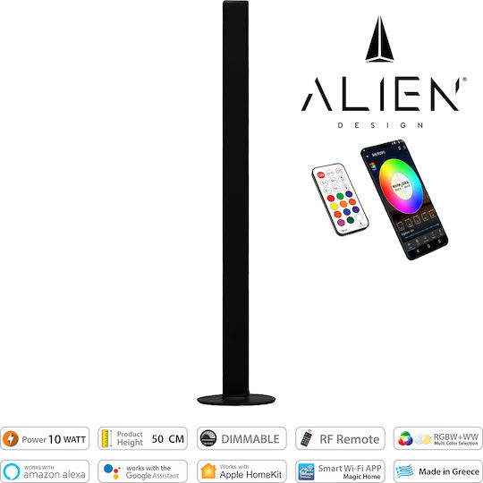 GloboStar Alien Diva Dekorative Lampe Bar Schwarz