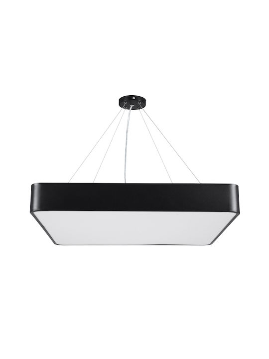 GloboStar Kamala Deckenleuchte 60cm Schwarz mit Integrierter LED und Fernbedienung