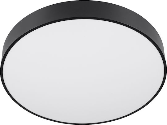 GloboStar Burton 61202-S Deckenleuchte 60cm Schwarz mit Integrierter LED und Fernbedienung