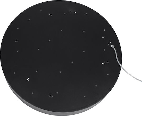 GloboStar Burton 61202-S Deckenleuchte 60cm Schwarz mit Integrierter LED und Fernbedienung