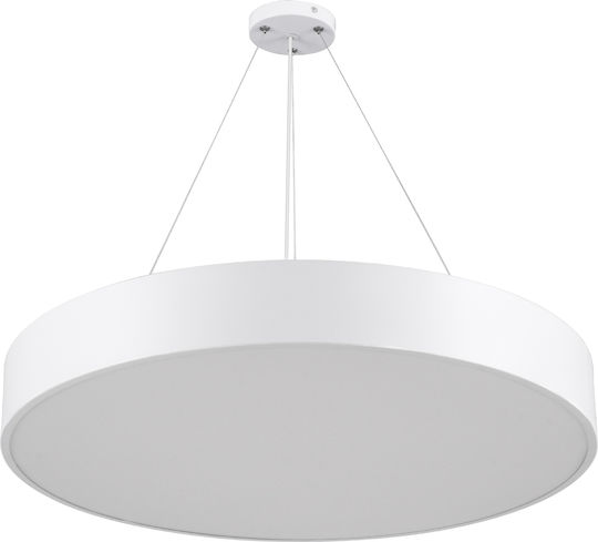 GloboStar Burton Ceiling Mount Light 60cm White with Integrated LED and Remote Control