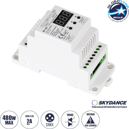 GloboStar SKYDANCE Dimmer Wall Mounted Dimmer 70672
