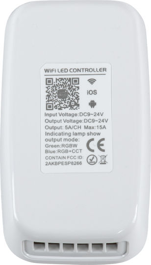 GloboStar Ασύρματο Controller για Ρυθμιζόμενο Λευκό Wi-Fi 73355