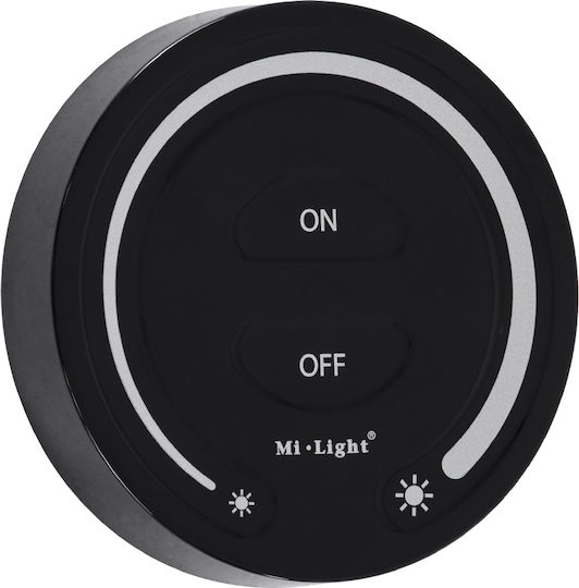 GloboStar Comutator Dimmer Cu Cadru LED Tactil În Culoare Neagră