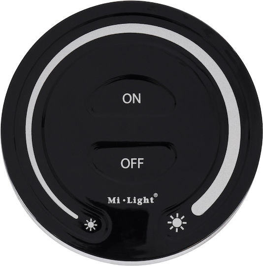 GloboStar Comutator Dimmer Cu Cadru LED Tactil În Culoare Neagră