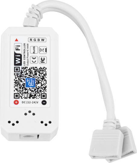 GloboStar Безжичен RGBW контролер Wi-Fi с дистанционно управление Чанта за ръка 73404
