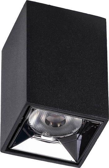 GloboStar Luminar Superior Einzel LED Natürliches Weiß Spot in Schwarz Farbe