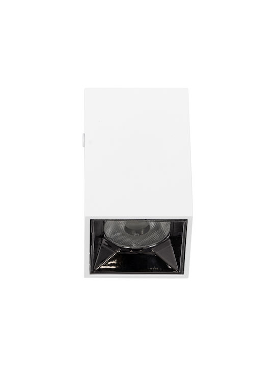 GloboStar Luminar Superior Μονό LED Σποτ σε Λευκό Χρώμα