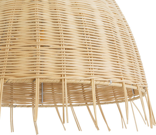 GloboStar Aquatic Pendant Light Beige Boho Grid with Socket E27 40x36cm