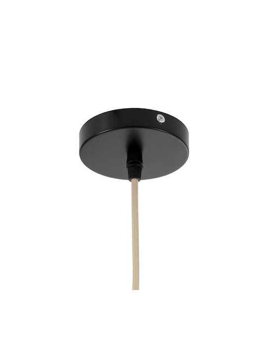 GloboStar Jenson Ceiling Light Brown Boho Grid with E27 Socket 33x35x35cm
