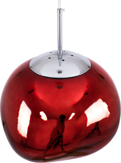 GloboStar Dixar Pendant Light Red Ball with Socket E27 41x41x45cm