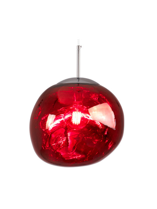 GloboStar Dixar Pendant Light Red Ball with Socket E27 41x41x45cm