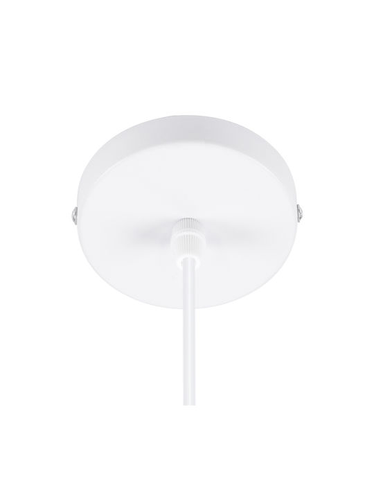 GloboStar Hanna Pendant Light White with Rope for Socket E27 5x18x110cm
