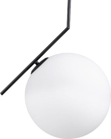 GloboStar Monroe Hängelampe Schwarz Kugel mit Fassung E27 50x36x75cm.