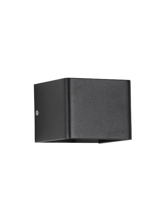 GloboStar Circoa Wall-Mounted Outdoor LED Ceiling Lamp IP44 10W with Warm White Double Beam Light 10x8x10cm