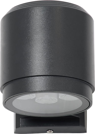 GloboStar Επιτοίχιο Εξωτερικό Σποτ LED IP67 12W με Φυσικό Λευκό Φως Διπλής Δέσμης