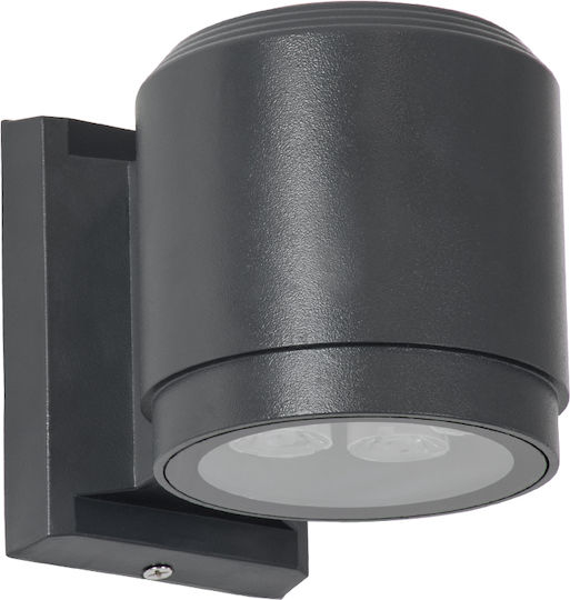 GloboStar Επιτοίχιο Εξωτερικό Σποτ LED IP67 12W με Φυσικό Λευκό Φως Διπλής Δέσμης
