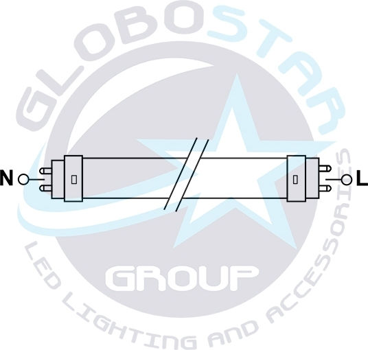 GloboStar LED-Lampe 25W Röhrenform 150εκ. für Fassung G13 und Form T8 Warmes Weiß 2300lm