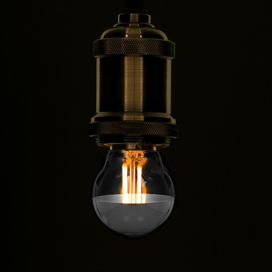 GloboStar Edison Retro LED крушка 4W 77mm за фасунга E27 и форма G45 Топло бяло 440лм Димируем