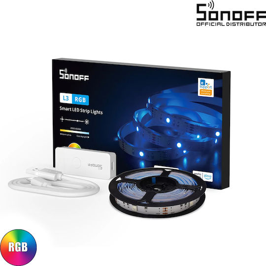 GloboStar Smart Ταινία LED Wi-Fi 5V RGB Φως 5m Τύπου SMD5050
