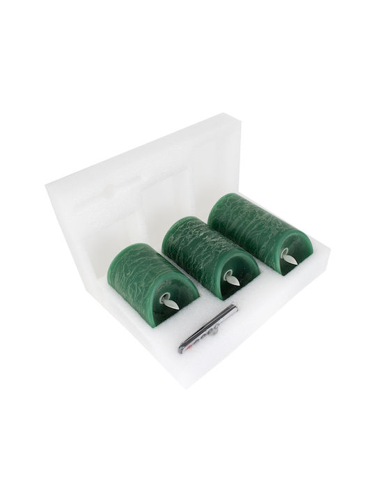 GloboStar Decorative Lamp Wax Polish Green 3pcs