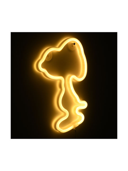 GloboStar Snoopy Dekorative Lampe Abbildung Weiß