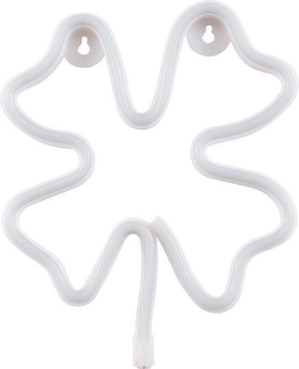 GloboStar Neon Διακοσμητικό Φωτιστικό Four Leaf Clover LED Φιγούρα