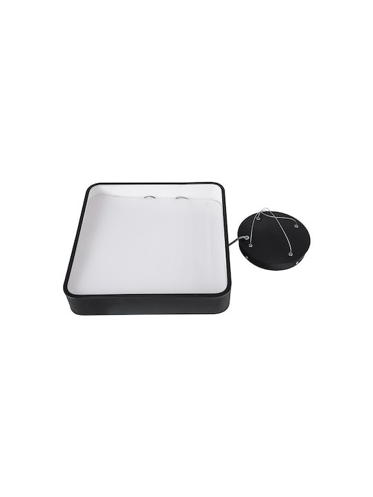 GloboStar Kamala Deckenleuchte 40cm Schwarz mit Integrierter LED und Fernbedienung