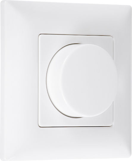 GloboStar Skydance Dimmer Switch with LED Frame Rotary 360W in White Color