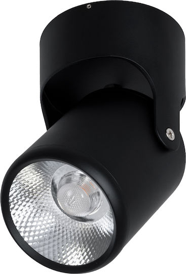 GloboStar Einzel LED Warmes Weiß Spot in Schwarz Farbe