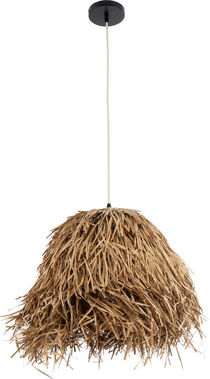 GloboStar Guadeloupe Κρεμαστό Φωτιστικό Bulb Boho Πλέγμα με Ντουί E27 50x50x40εκ.