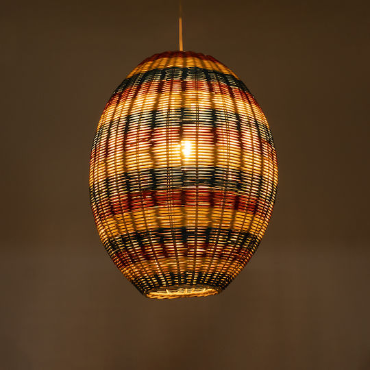 GloboStar Caballeros Висящо Таванно Осветително Тяло Bulb Бохо Мрежа с Цокъл E27 40x50x50см