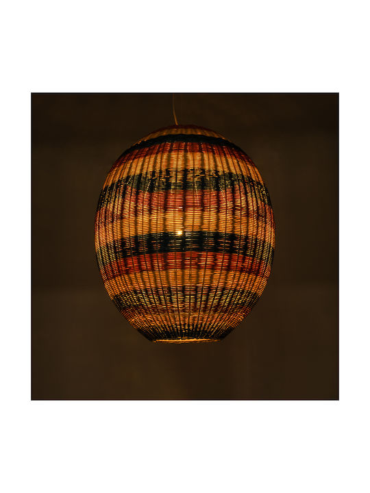 GloboStar GloboStar Ceiling Light Green Boho Grid with E27 Socket 70x70x80cm