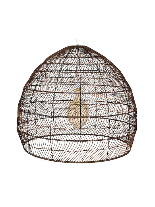 GloboStar Malibu Brown Boho Bell Pendant Ceiling Light with E27 Socket 97x100x86cm