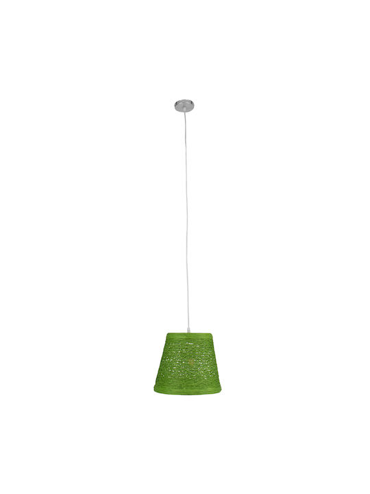GloboStar Playroom Pendant Light Green with Rope for Socket E27 32x32x27cm