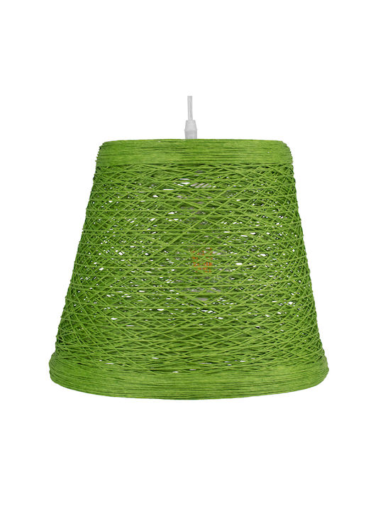 GloboStar Playroom Pendant Light Green with Rope for Socket E27 32x32x27cm