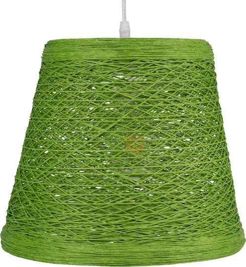 GloboStar Playroom Pendant Light Green with Rope for Socket E27 32x32x27cm