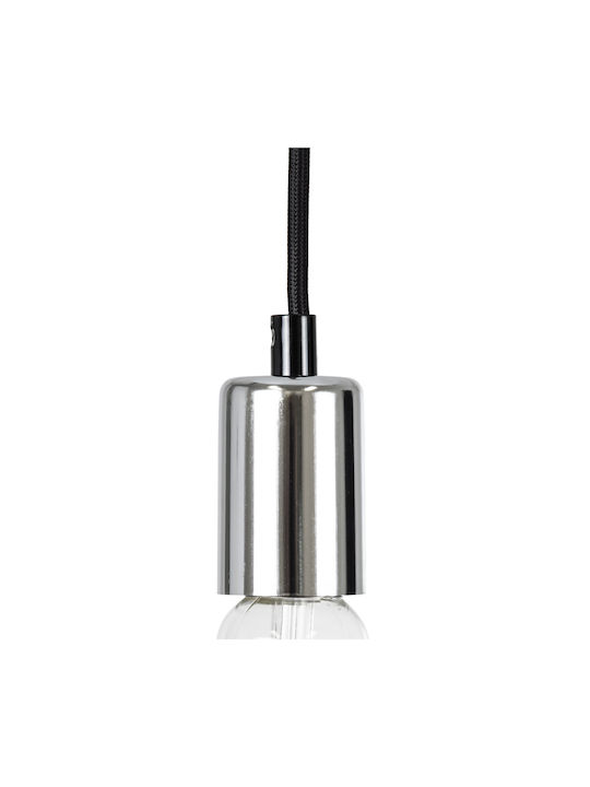 GloboStar Lumi Pendant Light Silver with Socket E27 4x4x110cm