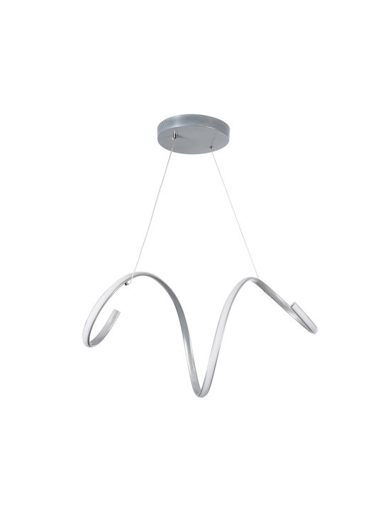 GloboStar Spirale Pendant Light Silver 25x25x30cm