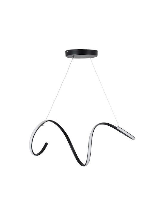 GloboStar Spirale Pendant Light Black 25x25x30cm