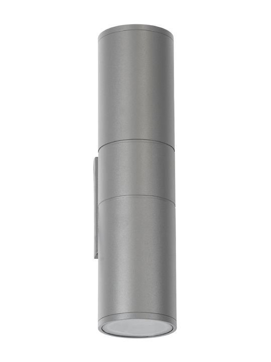 GloboStar Wally Wall-Mounted Outdoor Spot GU10 IP65 Double Beam 6.4x11x25cm