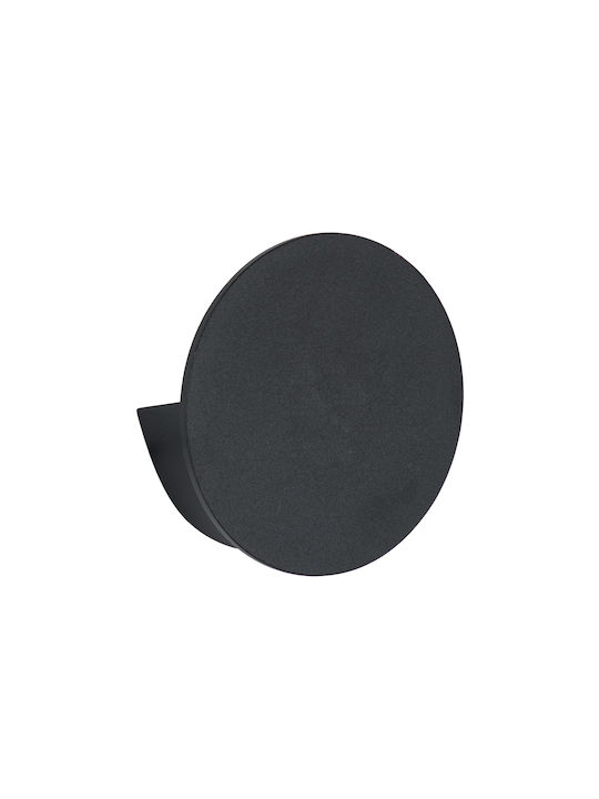 GloboStar Redondo Iluminat Exterior Montat Pe Perete Lampă De Tavan Led Încorporat Ip65 10w Cu Alb Cald Dublu Fascicul 14x14x4.5cm