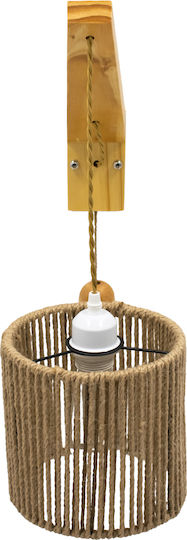 GloboStar Lampă de Perete Vintage Casti cu Soclu E27 Bej 19x20x20 cm