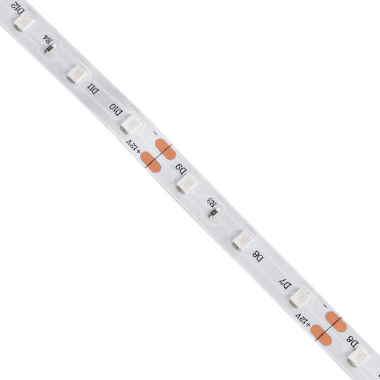 GloboStar LED Strip Avila 12V Blue Light 5m Type SMD3528