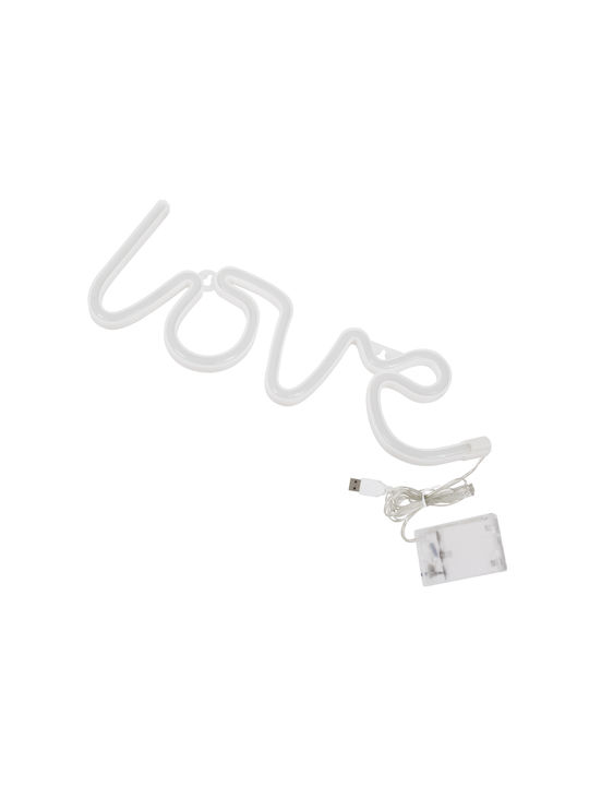 GloboStar Neon Διακοσμητικό Φωτιστικό LED Love